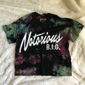 NWOT Notorious B.I.G Crop Top Tee